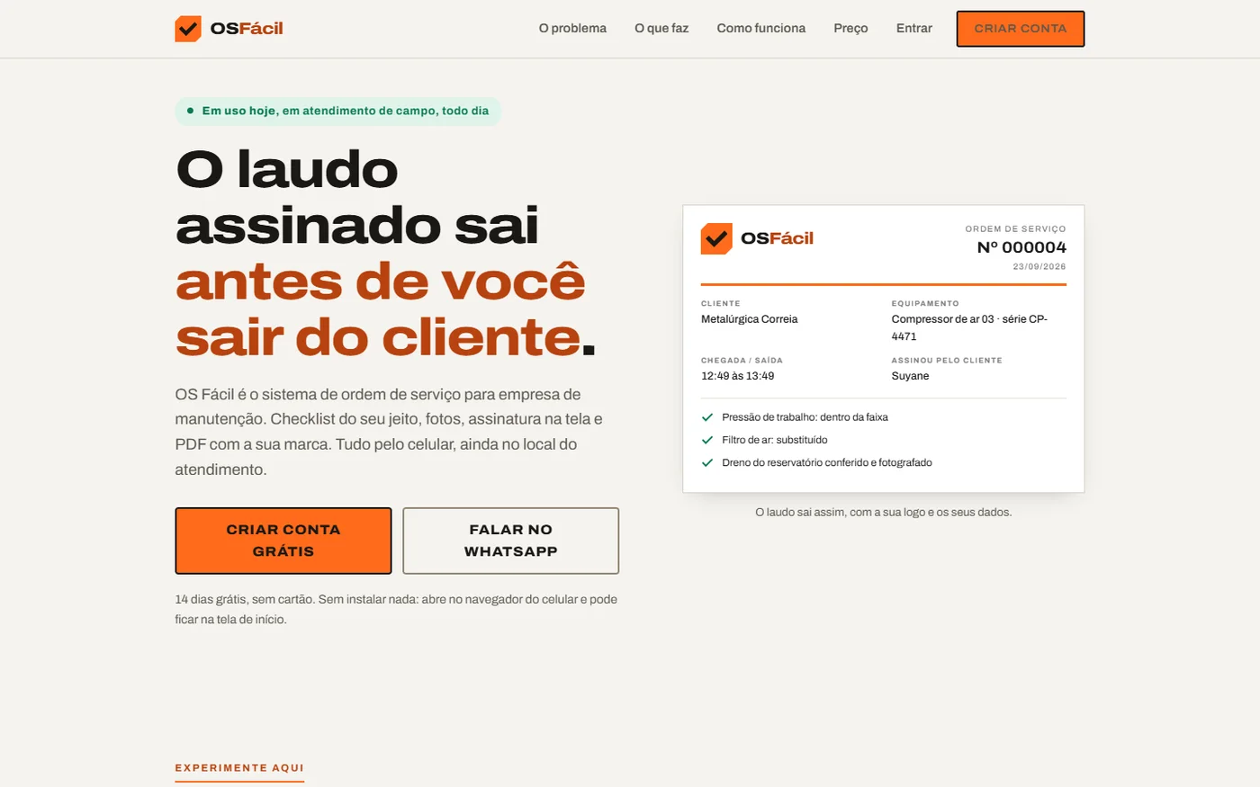 Site do OS Fácil